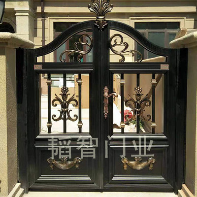 德州鋁藝大門訂做-濟寧鋁藝大門多少錢-韜智門業